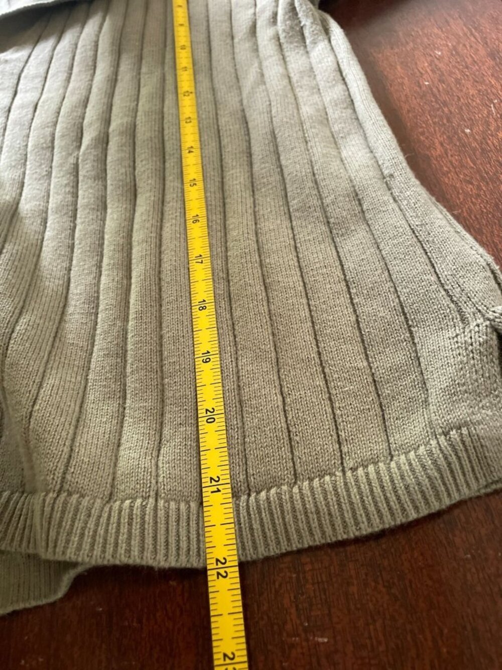 Haven Well Within Organic Cotton Wide Rib Pants and Boxy Top Set Lounge Green XL - Picture 9 of 11